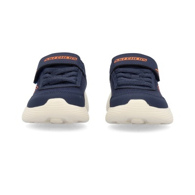 Sapatilhas Skechers azuis para criança com velcro e atacadores elásticos