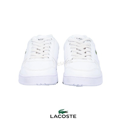 Sapatilhas brancas Lacoste com logo crocodilo verde