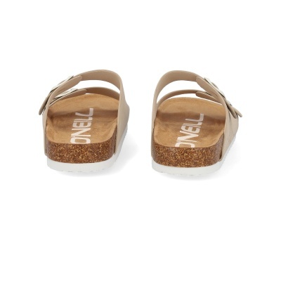 Sandálias castanhas O'Neill com sola branca e palmilha de cortiça