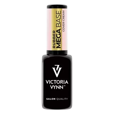 Frasco de verniz de unhas preto Victoria Vynn com tampa rosa e dourada