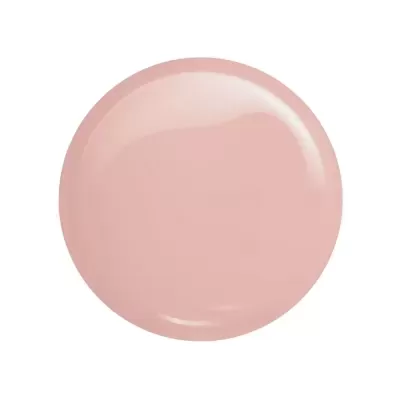Verniz rosa claro circular com brilho