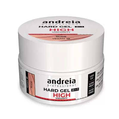 Frasco branco de gel para unhas Andreia Professional Hard Gel High Viscosity Nude