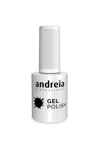 Frasco branco de verniz gel para unhas Andréia Professional com tampa branca