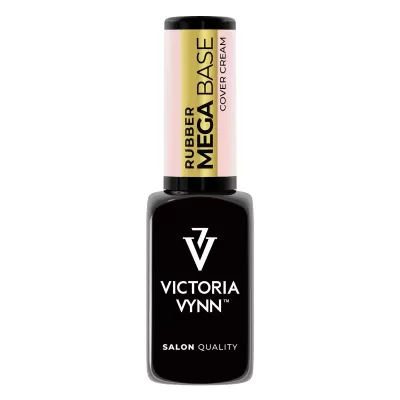 Frasco de verniz de unhas preto Victoria Vynn com tampa rosa e dourada