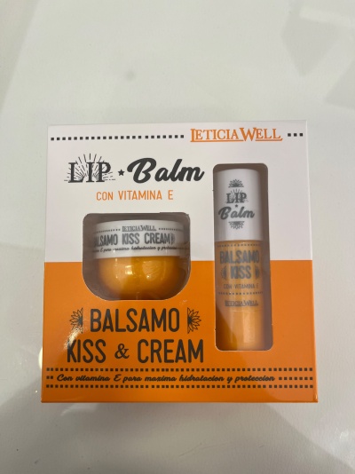 Pack de bálsamo labial LETICIA WELL com bálsamo em tubo e creme em pote