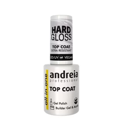 Frasco de Top Coat Andreia Professional Hard Gloss para unhas