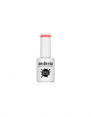 Frasco de verniz gel para unhas Andreia Professional branco com texto preto