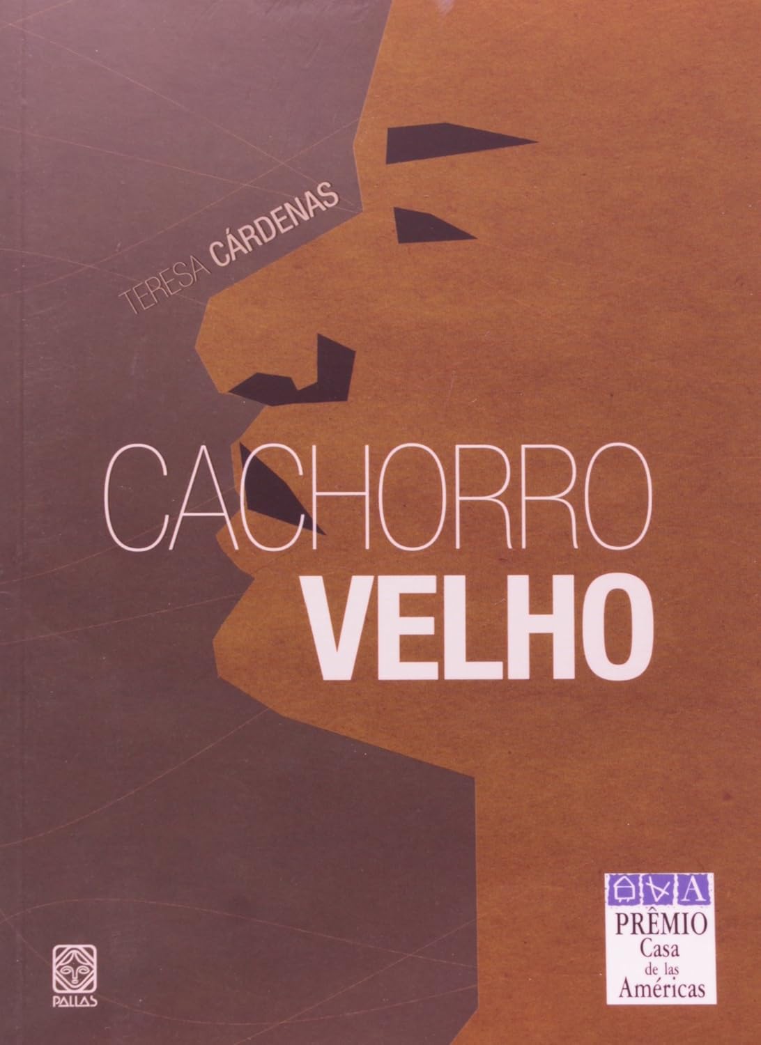Cachorro Velho Capa de livro castanha e roxa com título Cachorro Velho e autor Teresa Cárdenas