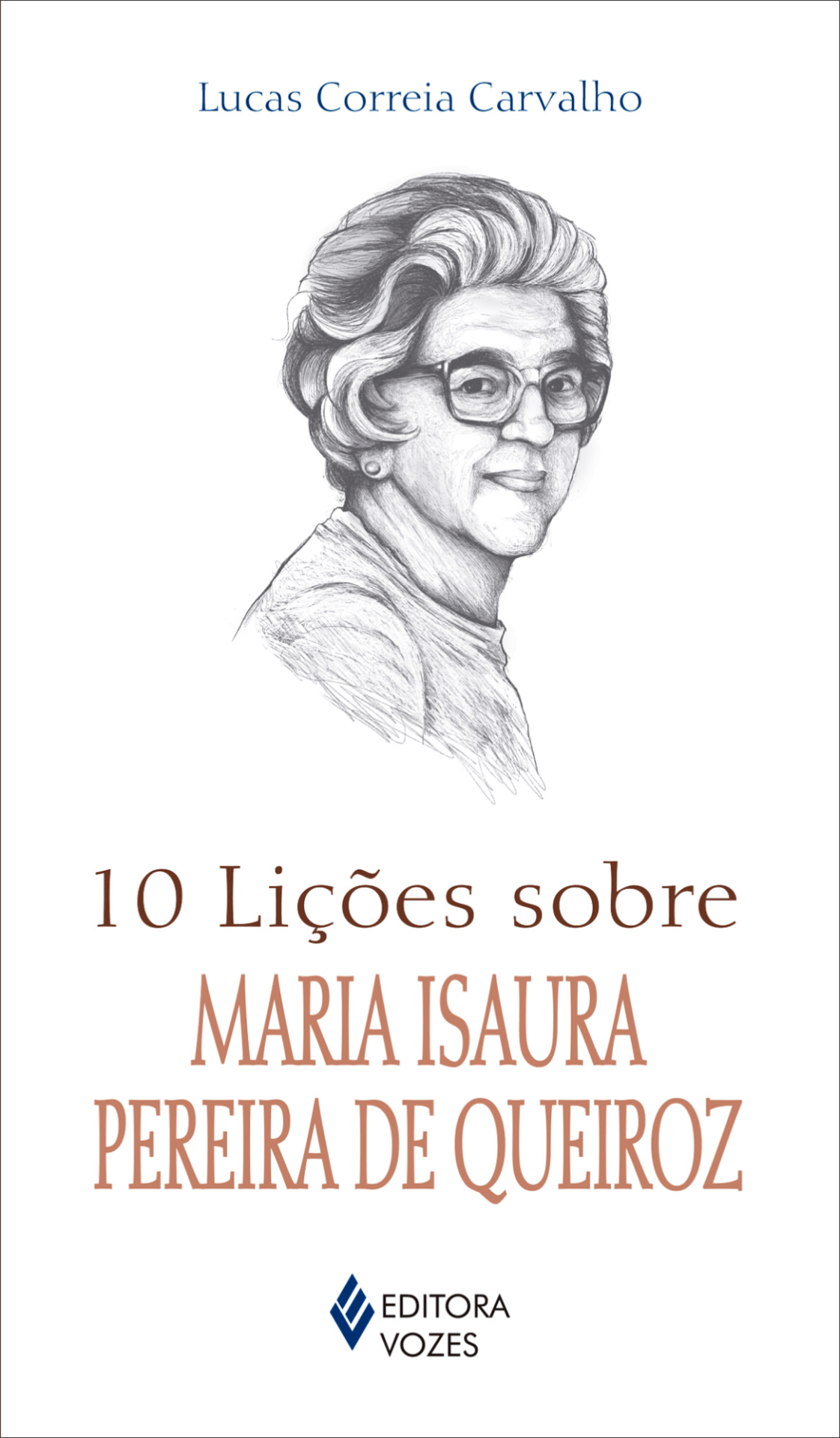 10 Lições Sobre Maria Isaura Pereira de Queiroz Capa de livro com ilustração a lápis e texto informativo