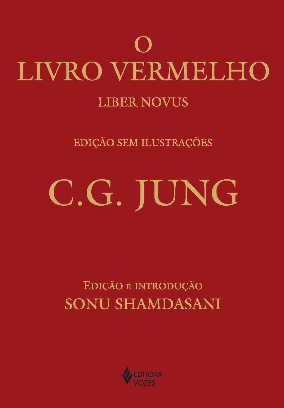 Livro Vermelho - Edição Sem Ilustrações Capa vermelha de livro com letras douradas e título O LIVRO VERMELHO