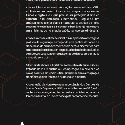 Contracapa de livro com texto explicativo e código de barras