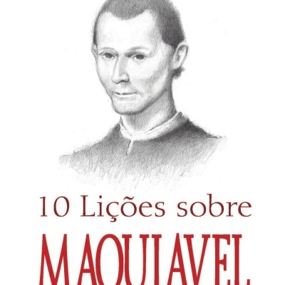 Capa de livro branco com título em vermelho e preto e retrato a lápis de um homem.
