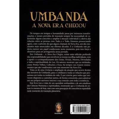 Capa traseira de livro com título e texto explicativo em português