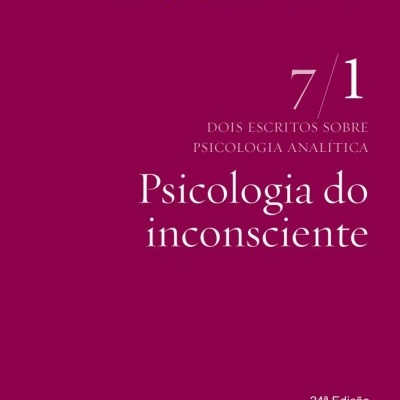 Capa de livro roxa com título Psicologia do inconsciente de C.G. Jung