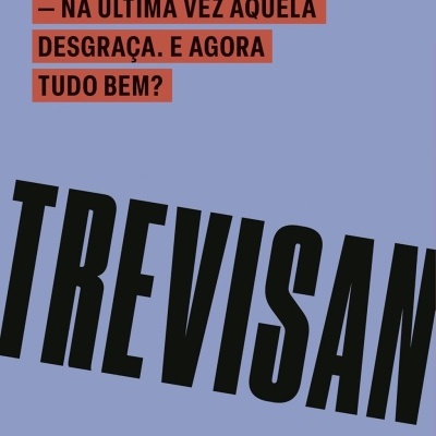 Contracapa de livro azul com texto em vermelho e preto, código de barras e editora Todavia