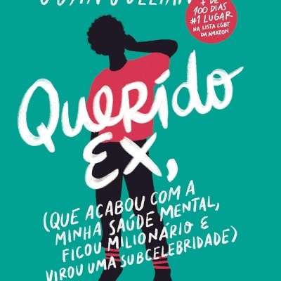 Capa de livro Querido Ex de Juan Julian com figura silhueta e fundo verde-azulado