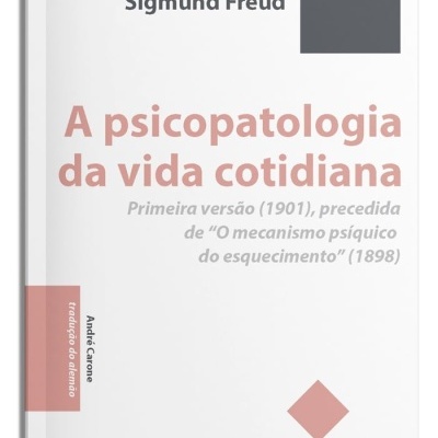Capa de livro branco com título em rosa e cinza, formas geométricas simples e texto em português.