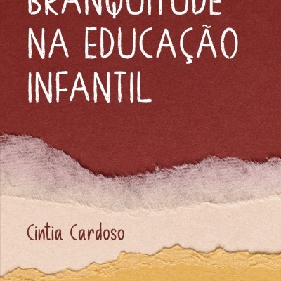 Capa de livro com título branco sobre fundo vermelho e camadas rasgadas de papel colorido.