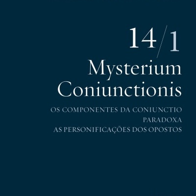 Capa azul escuro do livro C.G. Jung Obra Completa 14/1 Mysterium Coniunctionis