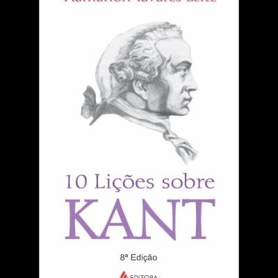 Capa do livro 10 Lições sobre KANT com desenho do perfil de Kant