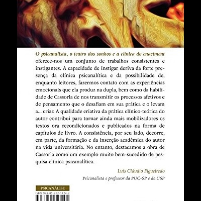 Detalhe artístico de rostos em tons quentes na capa do livro, texto em português e código de barras na parte inferior.