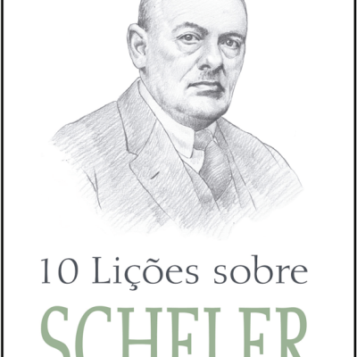 Capa de livro com desenho a lápis de um homem e texto 10 Lições sobre SCHELER