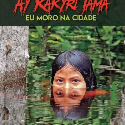 Capa de livro com título e imagem de pessoa na água