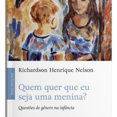 Capa do livro Quem quer que eu seja uma menina? de Richardson Henrique Nelson com pintura de duas crianças.