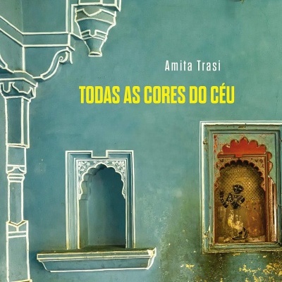 Capa de livro com fundo azul esverdeado e texto amarelo e branco.