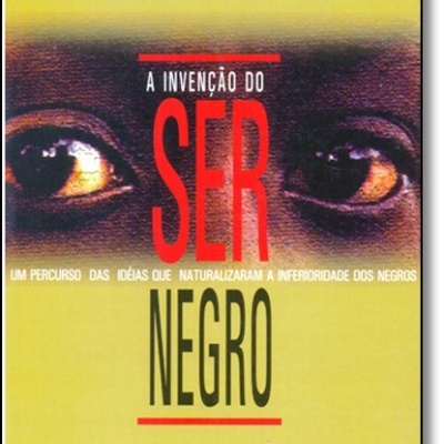 Capa de livro A Invenção do Ser Negro com olhos em close