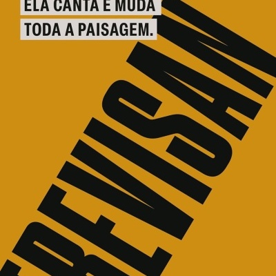 Capa de livro amarela com texto preto e citações em branco