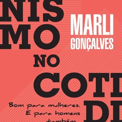 Capa de livro com texto preto e branco sobre fundo laranja