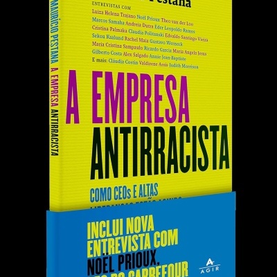 Livro amarelo e azul A EMPRESA ANTIRRACISTA Maurício Pestana