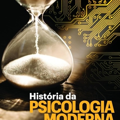 Capa de livro com ampulheta e circuito eletrónico em fundo escuro