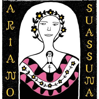 Capa de livro Farsa da Boa Preguiça com ilustração estilizada de mulher e flores