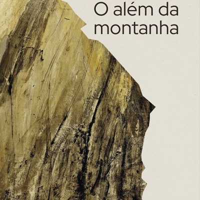 Capa de livro com design abstrato em tons de amarelo e castanho e texto