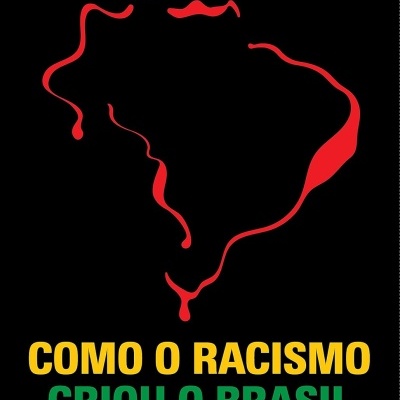 Capa de livro preta com título em amarelo e verde, autor Jessé Souza e mapa do Brasil vermelho estilizado