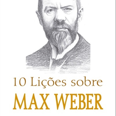 Capa do livro 10 Lições sobre Max Weber com ilustração a lápis do autor