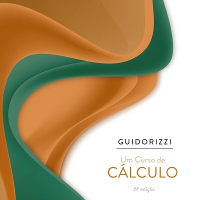 Capa de livro de cálculo com padrão abstrato verde e laranja