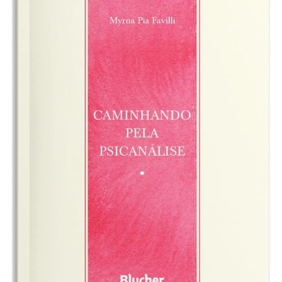 Capa de livro branca com retângulo rosa e texto em branco