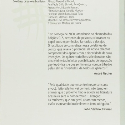 Contracapa de livro com texto em português e código de barras