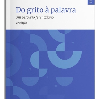 Capa do livro Do grito à palavra de Teresa Pinheiro com fundo branco e azul