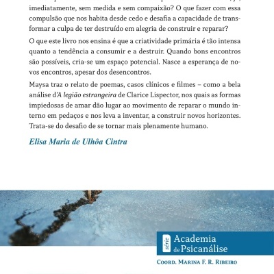 Contra-capa de livro com texto em português, código de barras, QR code e logo da editora Blucher