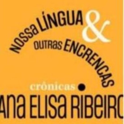 Capa de livro laranja com título e nome do autor em texto preto e branco
