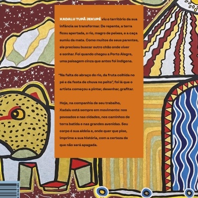 Capa de livro colorida com ilustrações e texto em português