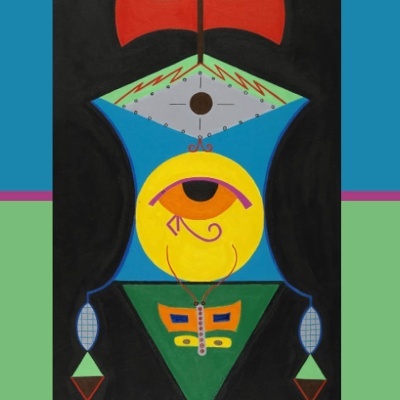 Capa de livro com ilustração abstrata colorida e textos Beatriz Nascimento e O NEGRO VISTO POR ELE MESMO