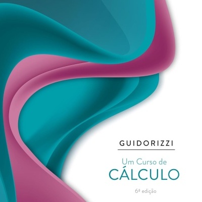 Capa de livro de cálculo com design abstrato azul e rosa