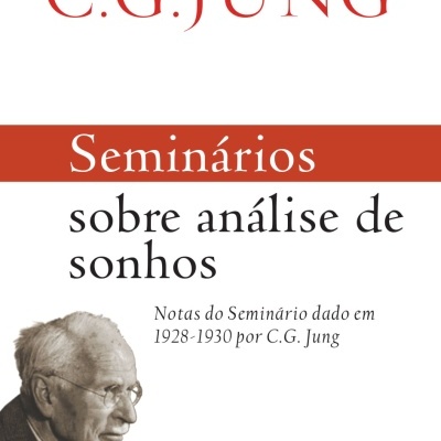 Capa de livro de C.G. Jung sobre análise de sonhos com texto e foto de homem idoso