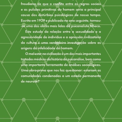 Parte traseira de capa de livro verde com texto e código ISBN