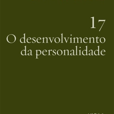 Capa de livro verde-oliva com texto C.G. JUNG OBRA COMPLETA 17 O desenvolvimento da personalidade.